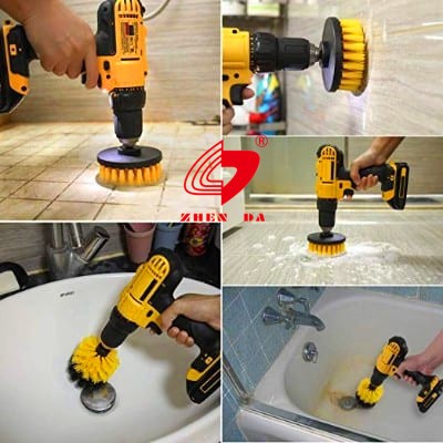 Brosse de lecture automatique de perceuse de station de lavage de 3 paquets 4